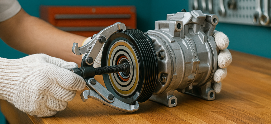 AC Compressor in a Car