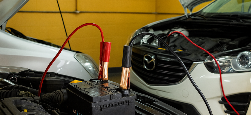 Jumping a Car Battery